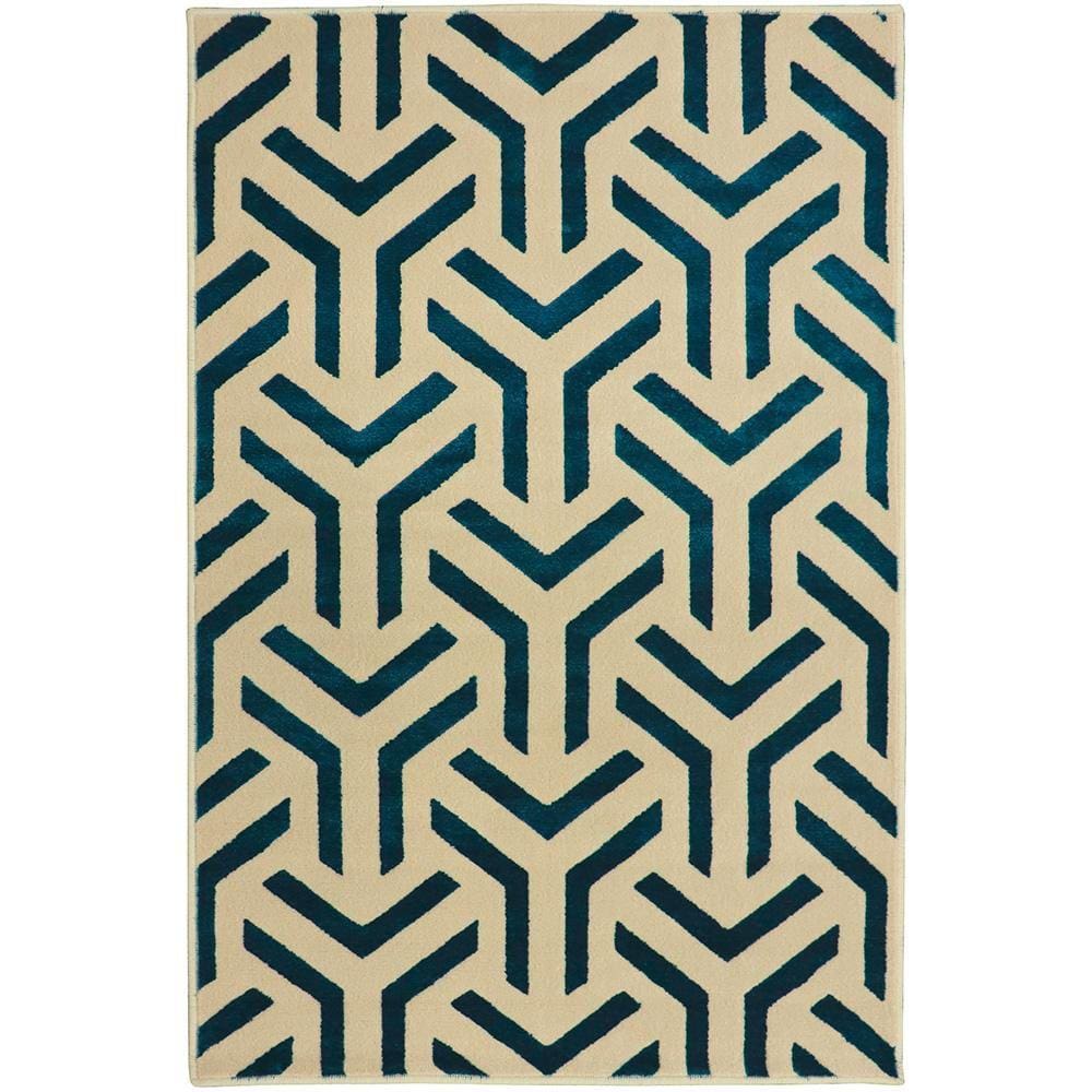 Tapete Para Sala Supreme Carol Azul 1,00x1,50 São Carlos