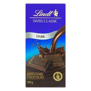 Chocolate Lindt Swiss Classic Dark com 100g