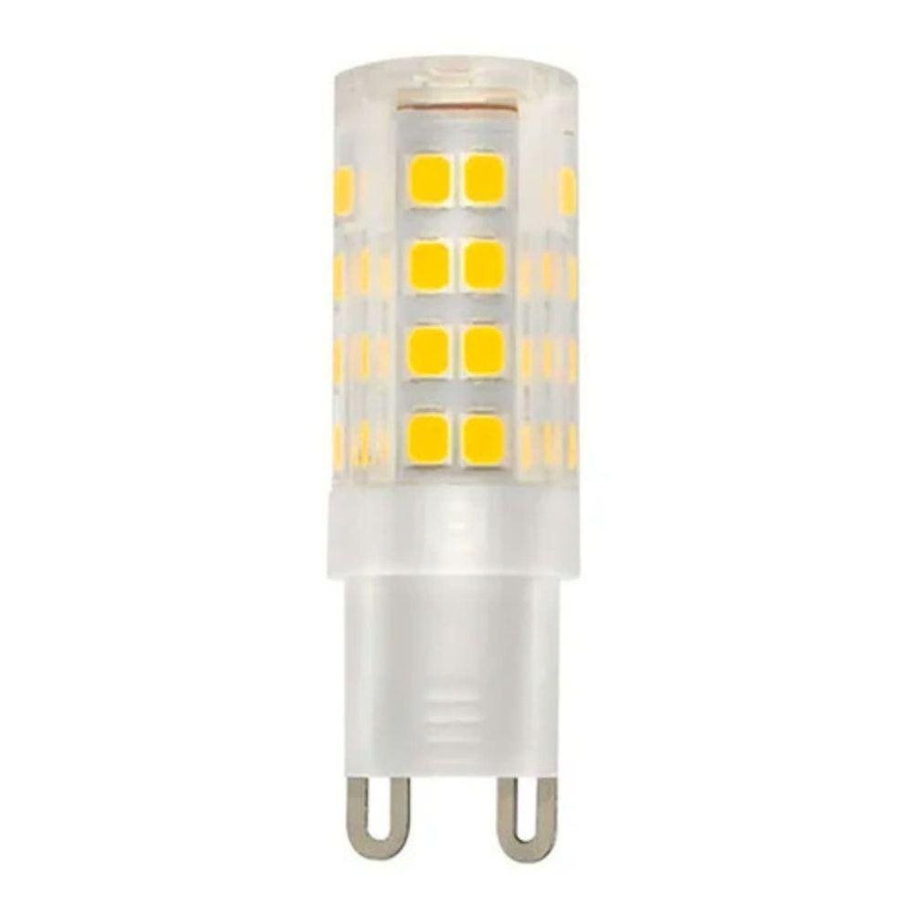 Lâmpada Led Arandela G9 7w 3000k Bivolt Luz Branco Quente Halopin Bipino Muro Area Externa Exterior Interno Interior