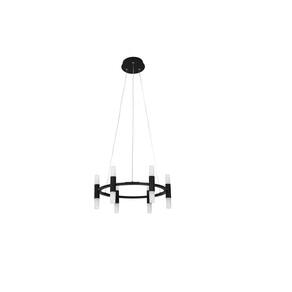 Pendente Genova Preto 48cm Led 36W 4000K Bivolt
