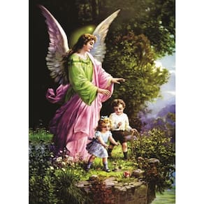 Adesivo de Vinil Impermeável Anjo da Guarda 10x8 cm