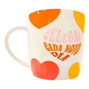 Caneca Cerâmica 400Ml - Frases Cores E Amores Celebre