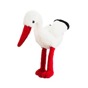 Cegonha Bico Patas Vermelhas 24Cm - Pelúcia