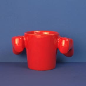 Caneca Joystick Game Start Player 1 Vermelho
