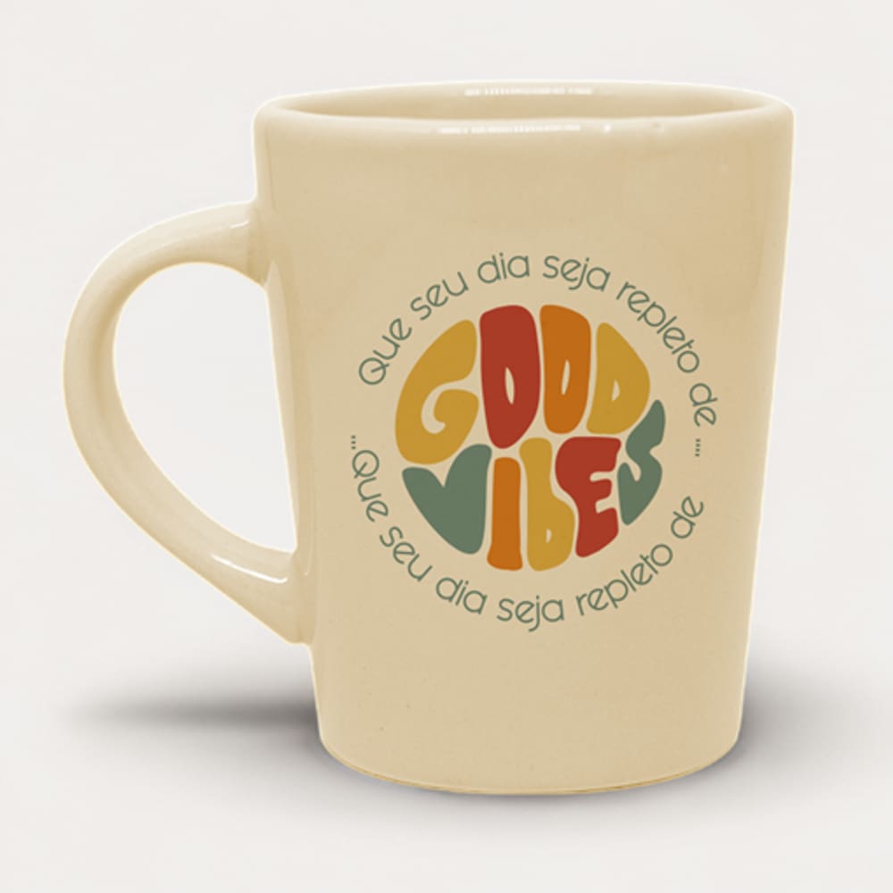Caneca de Porcelana - Good Vibes
