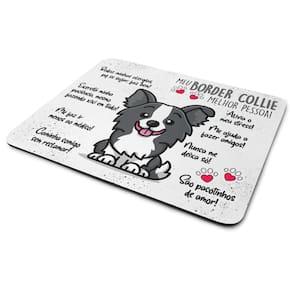 Mouse Pad Dog - Meu Border Collie puppy, melhor pessoa!