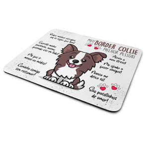 Mouse Pad Dog - Meu Border Collie puppy, melhor pessoa! M2