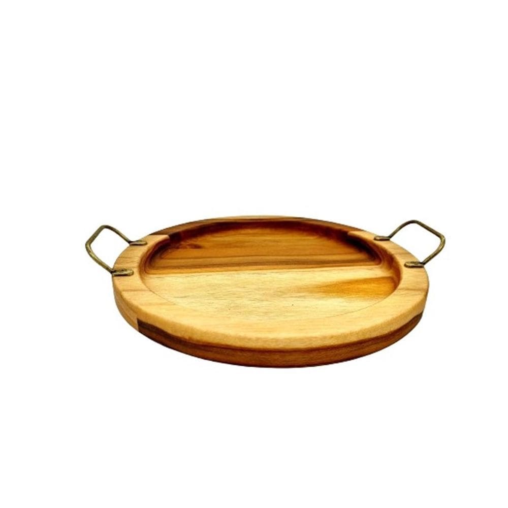 Gamela Redonda Com Alça Para Servir 26X26