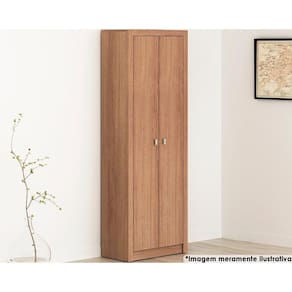 Armário de Escritório ME4105 c/ 2 Portas Amêndoa - Tecno Mobili