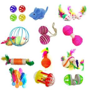 Kit Brinquedos Para Gato 12 Peças