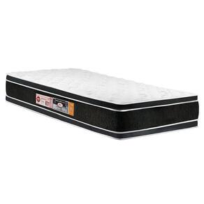 Colchão Solteiro Espuma D33  Black White AIR Double Face Euro Pillow  (88x188x27) - Castor