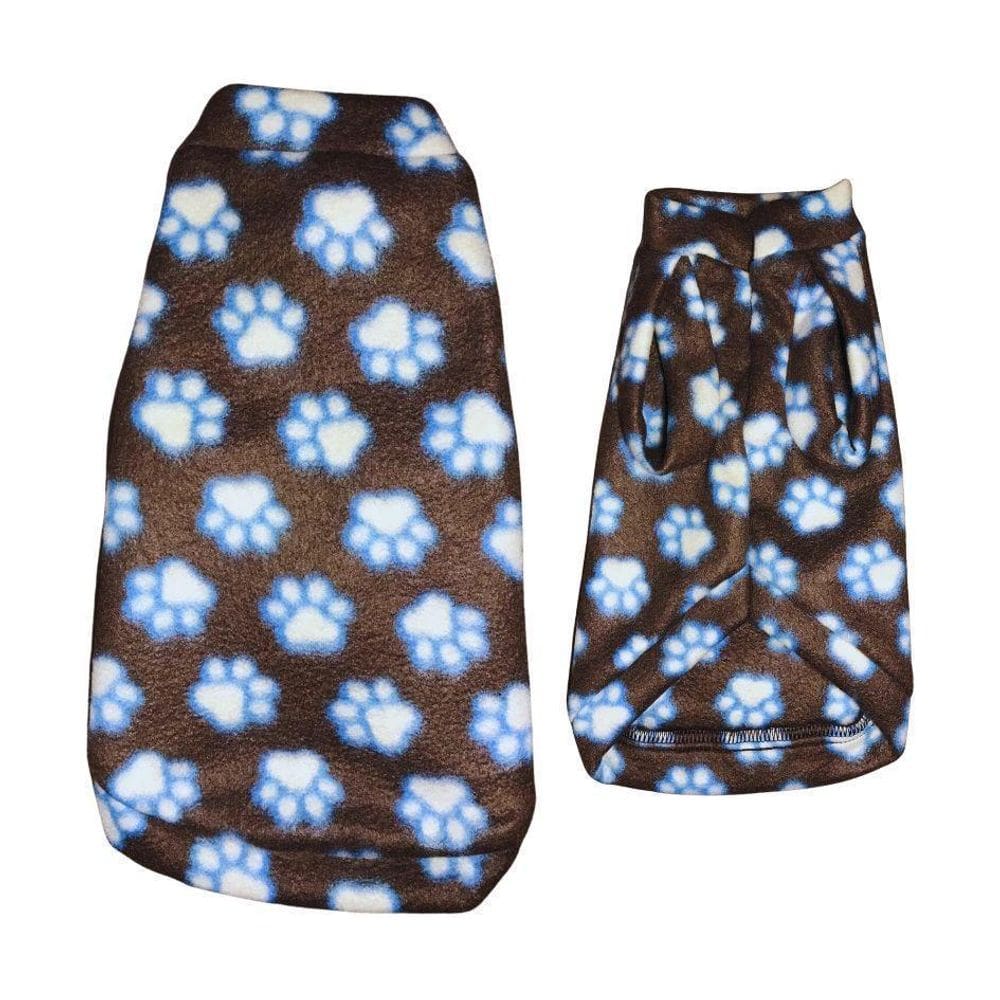 Roupa De Frio Para Cachorro - Marrom Patas Pp