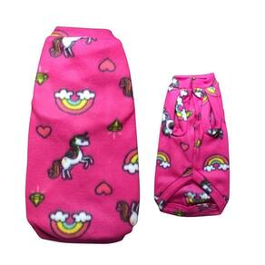Capa Para Inverno Para Cães E Gatos Rosa Pp
