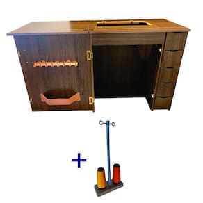 Gabinete Com 5 Gavetas Máquina De Costura Pretinha Elgin