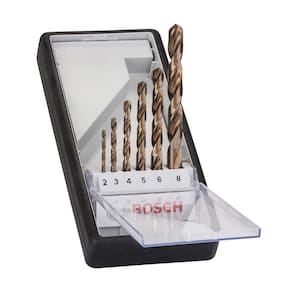 6Un Broca Hss-Co Robustline 2-8Mm