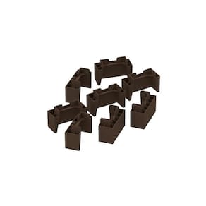 Módulo Cozinha Henn Connect Kit 8Un Pés PVC P/ Balcão de Castanho-Henn