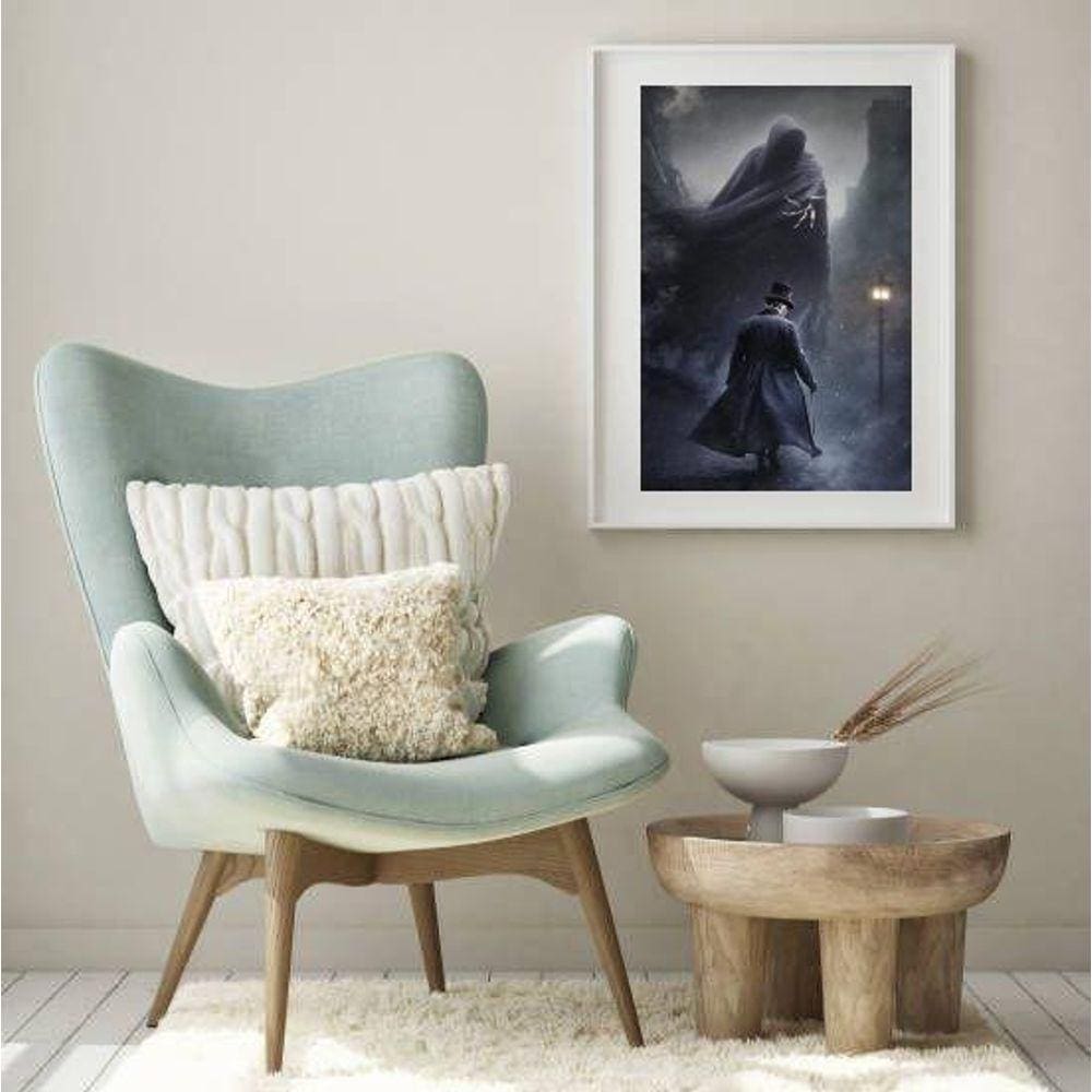 Quadro Decorativo Exú Capa Preta - 60X48Cm