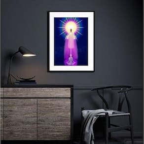Quadro Saint Germain Chama Violeta - 60X48Cm