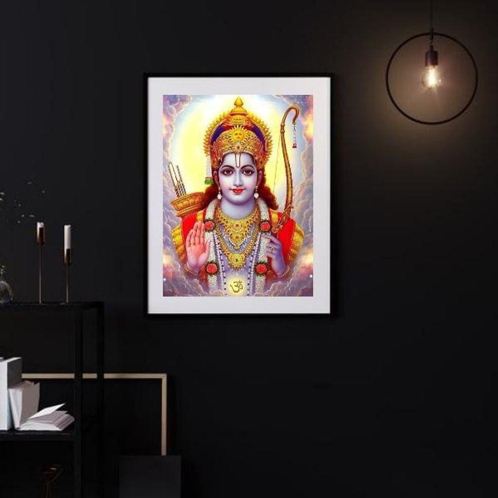 Quadro Indiano Jay Shree Ram - 60X48Cm