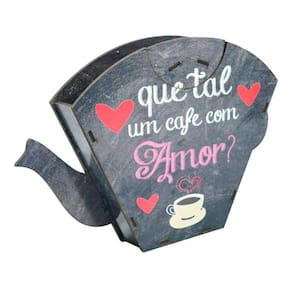 Porta Filtro Em Madeira Coador De Café Decor - Café Com Amor