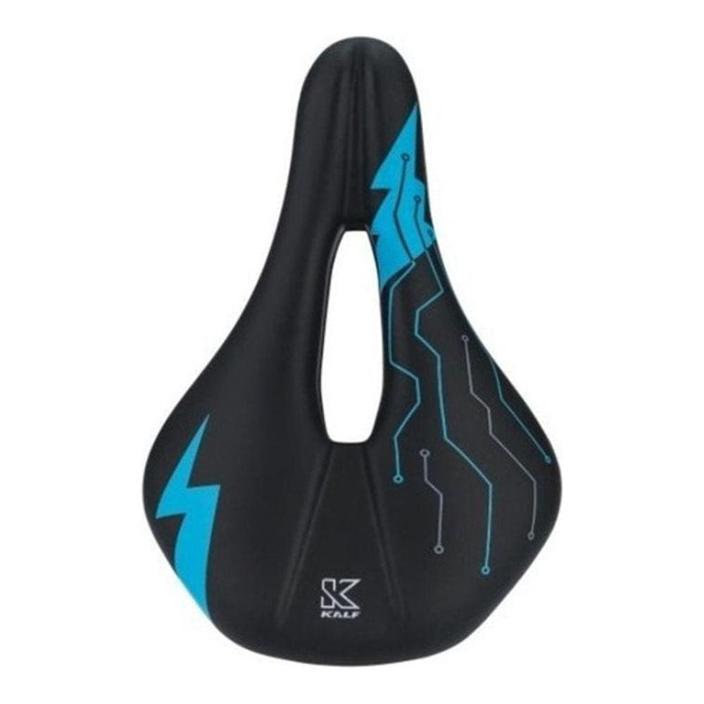 Selim Banco Kalf Potenza Vazado Bicicletas Speed Mtb Azul