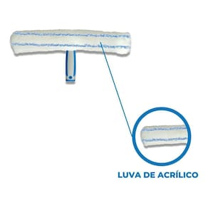 Luva Refil Rodo Combinado Limpador De Vidros 25Cm Bralimpia
