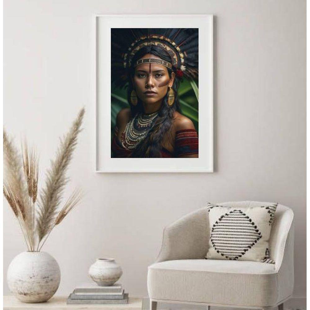 Quadro Decorativo Cabocla Jurema - 60X48Cm