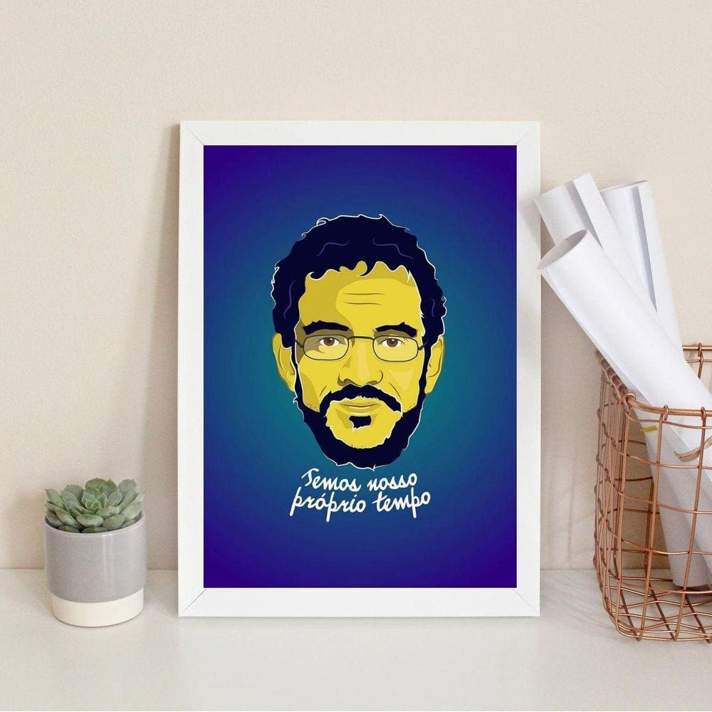 Quadro Decorativo Temos Nosso Próprio Tempo 24X18Cm