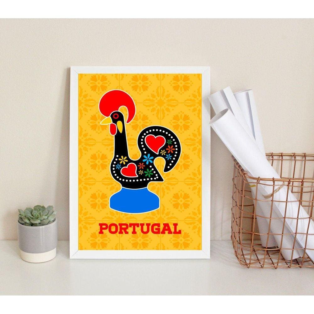 Quadro Decorativo Galo Barcelos- Portugal 24X18Cm