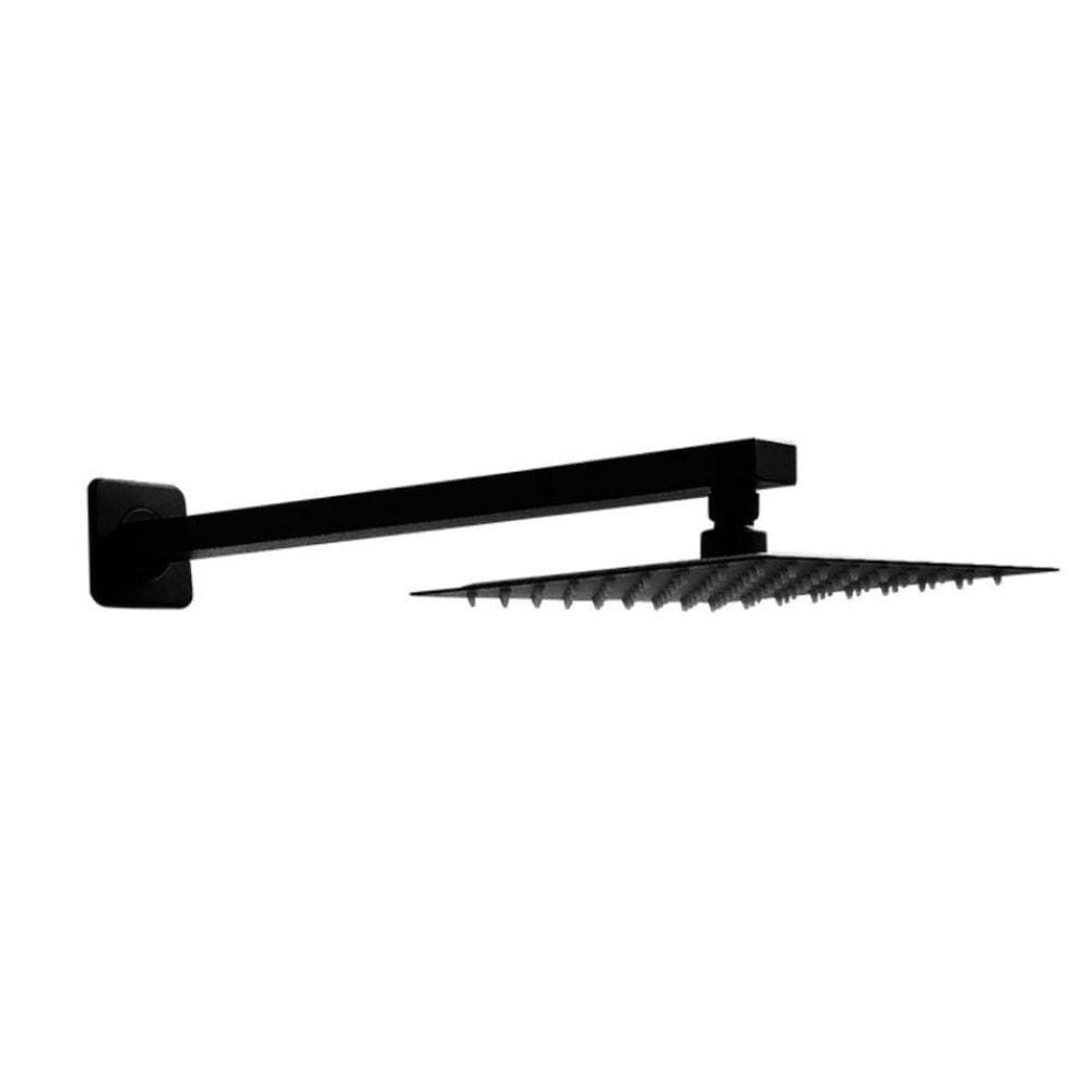 Chuveirão Inox 25X25 Slim Parede Banheiro Black Fosco