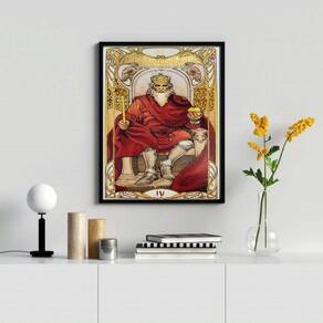 Quadro Decorativo O Imperador 33X24Cm - Com Vidro