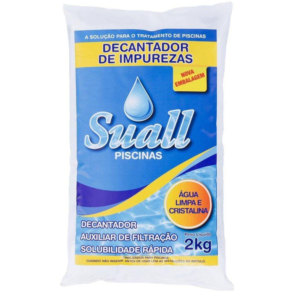 Sulfato Alumínio Tratamento De Piscina Suall Decantador 2Kg