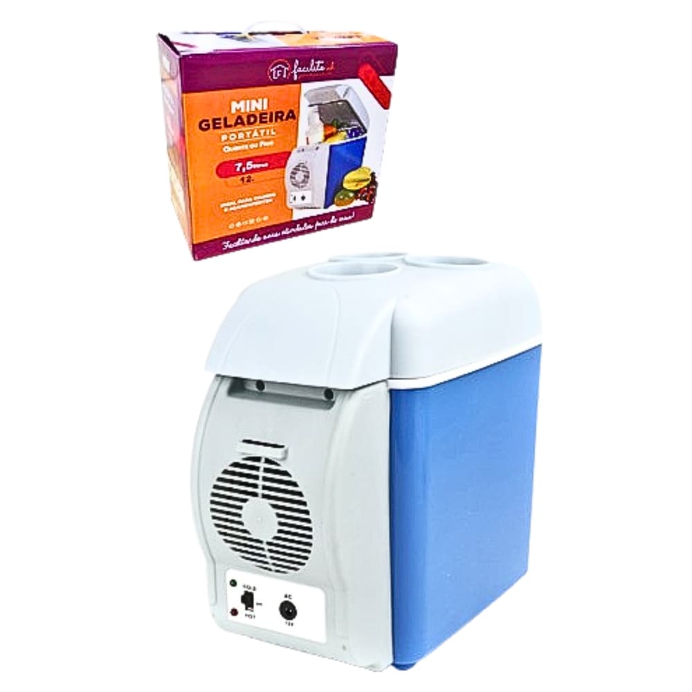 Mini Geladeira Portátil Automotivo 7.5 litros 12v Plástico
