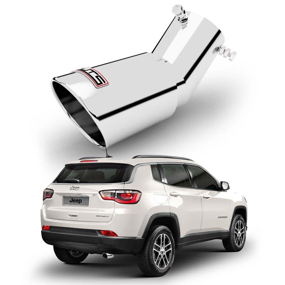 Ponteira De Escapamento Esportivo Outs Jeep Compass Inox Top