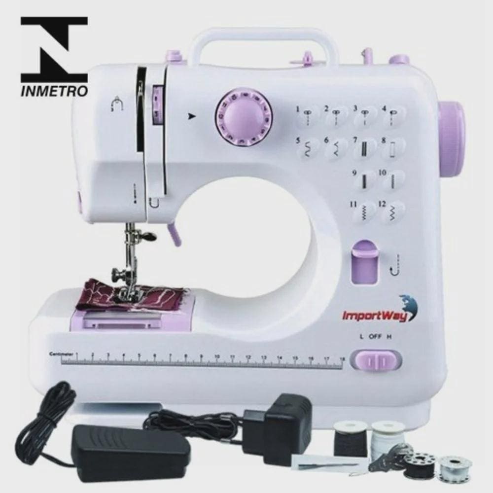 Máquina de Costura Portátil Bivolt | 12 Pontos