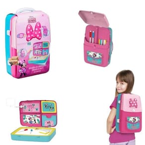 Mochila De Atividades Da Minnie Com Canetinhas E Acessórios