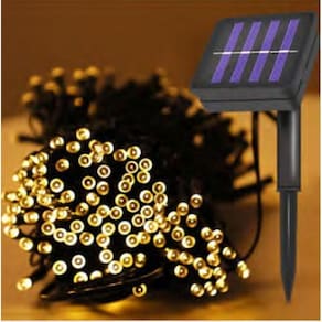 Cordão 100 Lâmpadas LED 8 Funções Fio Verde 10 Mts