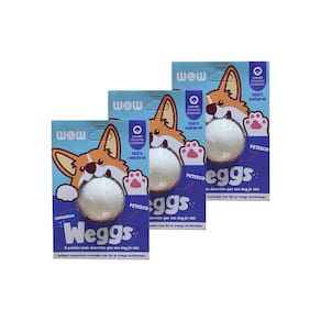Petiscos Naturais para Cães Weggs Frango Crocante 3 Unid.