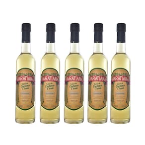 Kit 5 Licor De Cachaça Creme Umburana Paratiense 500 Ml