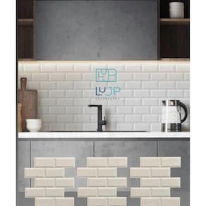 14 Painel Flexivel 3D De Parede Tijolinho Retro 3D 50 X50Cm