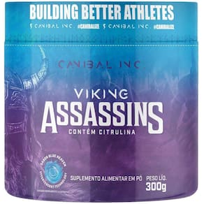 Pré Treino Viking Assassins 300g Citrulina Canibal Blue Heaven