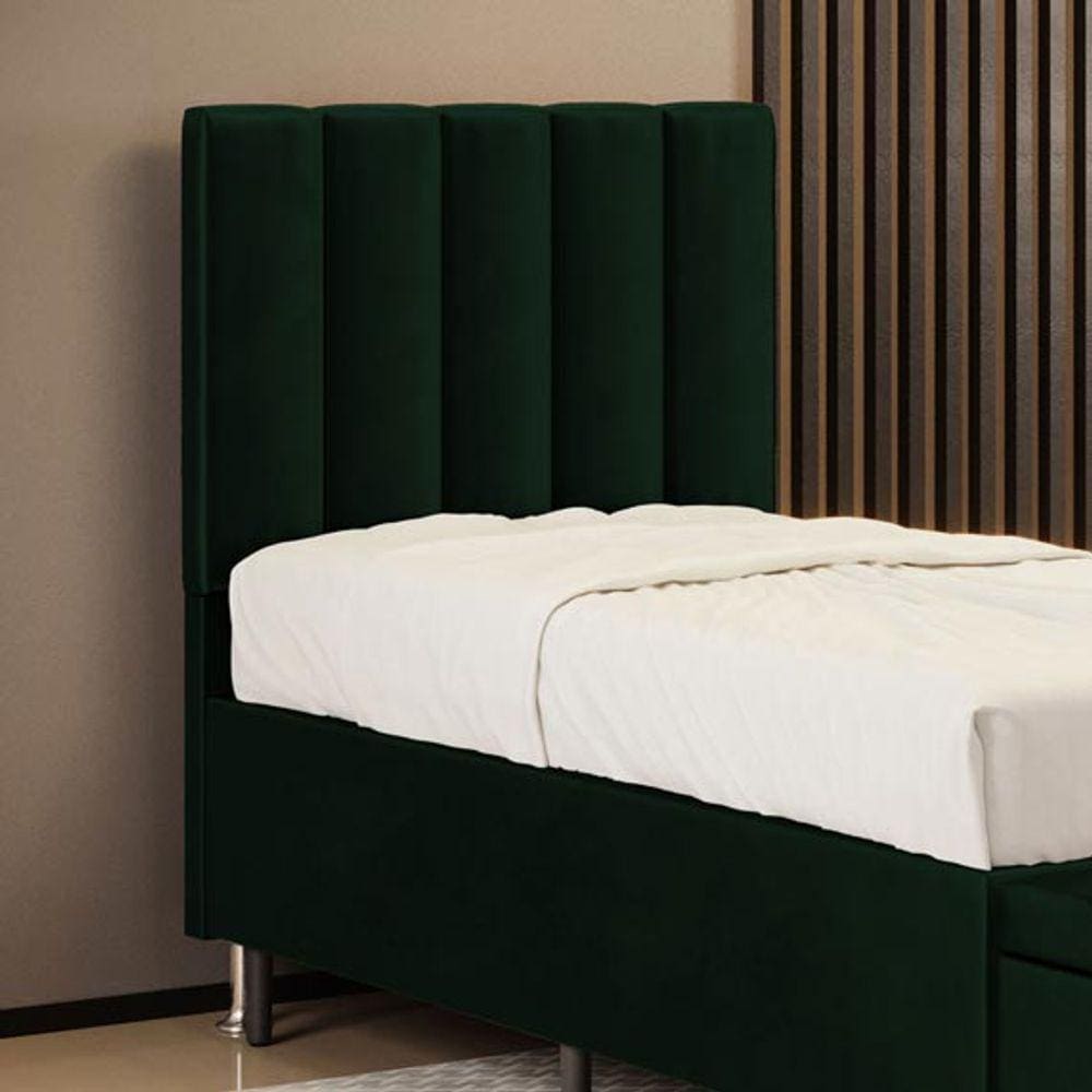 Cabeceira Nashira 90 para Cama de Solteiro Veludo Aradecor