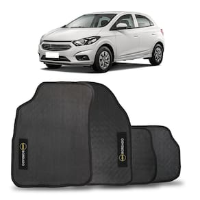 Jogo Tapete Onix 2012 a 2019 Borracha Pvc 4 Peças Preto Bordado Automotivo