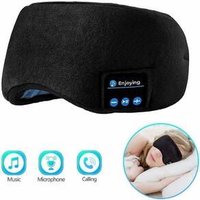 Máscara De Viagem Dormir Tapa Olho Musical Com Som Bluetooth