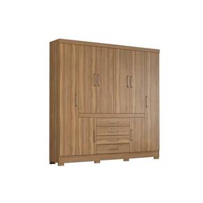 Guarda Roupa 8 Portas e 4 Gavetas New Realce Amêndola - Demóbile
