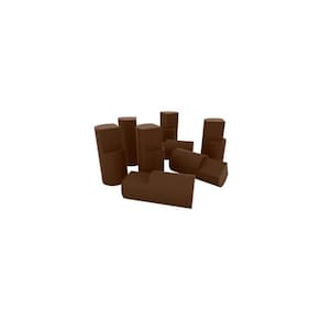 Módulo Cozinha Henn Connect Kit 8Un Pés Madeira P/ Balcão de Castanho-Henn
