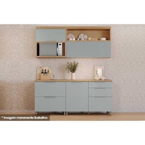 Kit de Cozinha Modulada 4 Peças Marquesa Gourmet C4P20 Nature/Verde - Nesher