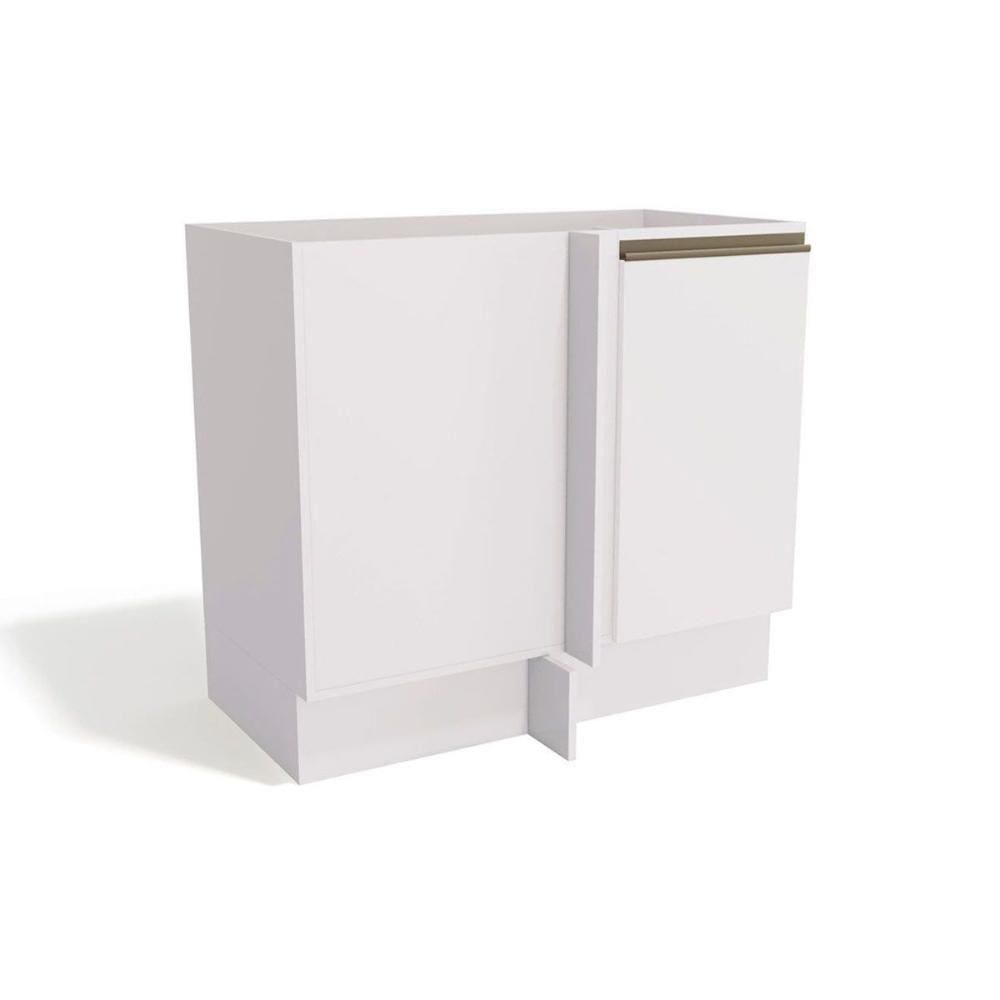 Balcão de Cozinha Modulado Maxxi G748 Canto Reto c/ 1 Porta s/ Tampo 98cm Branco - Kappesberg