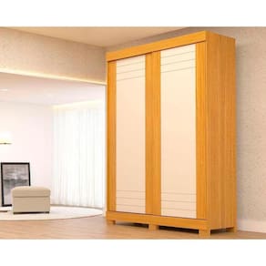Guarda Roupa 2 Portas e 2 Gavetas Ayla Nature/Off White - ACP