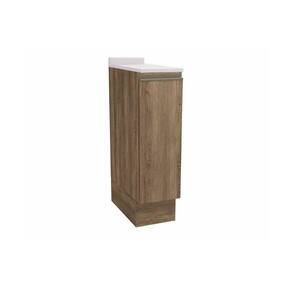 Balcão de Cozinha Maxxi G737 1 Porta 25cm c/Tampo Nogal/Branco - Kappesberg